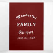 Bevorderingsgezinshereniging Ski Vacation Advert. Drieluik Programma (Binnenkant midden)