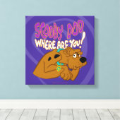 Bevriesde Scooby-Doo Canvas Afdruk (Insitu (Houten vloer))