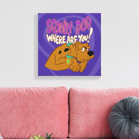 Bevriesde Scooby-Doo Canvas Afdruk (Insitu (Woonkamer))
