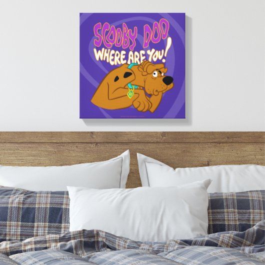 Bevriesde Scooby-Doo Canvas Afdruk (Insitu (Slaapkamer))