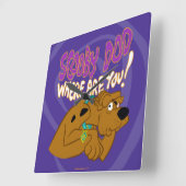 Bevriesde Scooby-Doo Vierkante Klok (Hoek)