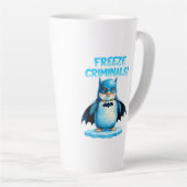 Bevriezen Criminelen - Dark Penguin Latte Mok (Rechterhoek)