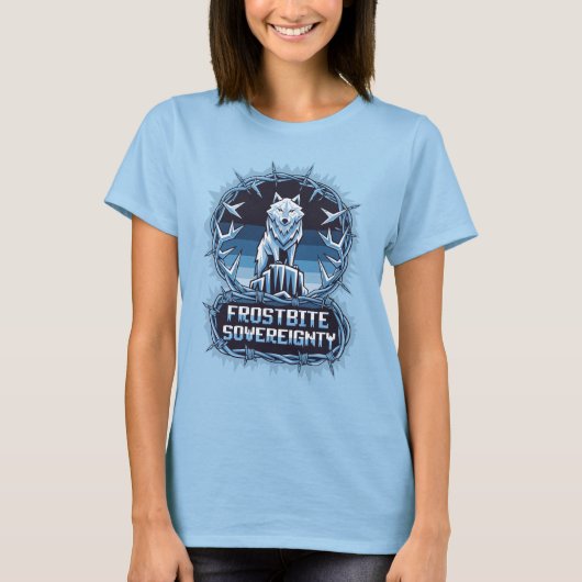 Bevriezing soevereiniteit Ice Wolf Arctic Ruler Ar T-shirt (Voorkant)