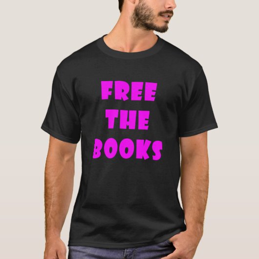Bevrijd de boeken t-shirt (Voorkant)