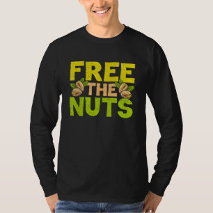 Bevrijd de noten cashewnoten gezouten ongezouten n t-shirt