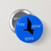 Bevrijd je Geest | Ronde Button 5,7 Cm (Voorkant /achterkant)