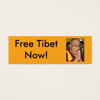 Bevrijd Tibet nu! Mini Visitekaartjes