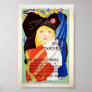 Bevrijde Elzas - Frans Poster