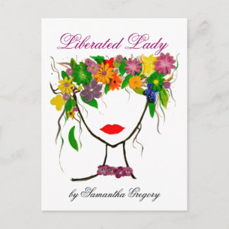 Bevrijde Lady Print Briefkaart