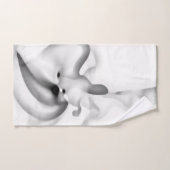 Bevroren: Abstract grijs, wit & zwart Bad Handdoek (Handdoek)