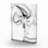 Bevroren: Abstract grijs, wit & zwart Fotoblokken (Rechts)