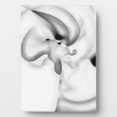 Bevroren: Abstract grijs, wit & zwart Fotoplaat (voorkant)