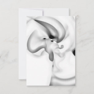 Bevroren: Abstract grijs, wit & zwart Kaart