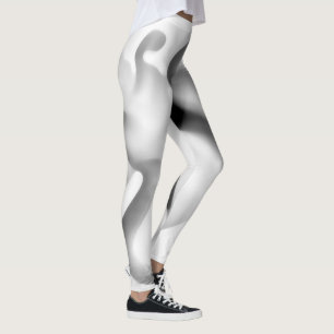 Bevroren: Abstract grijs, wit & zwart Leggings