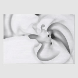 Bevroren: Abstract grijs, wit & zwart Tissuepapier