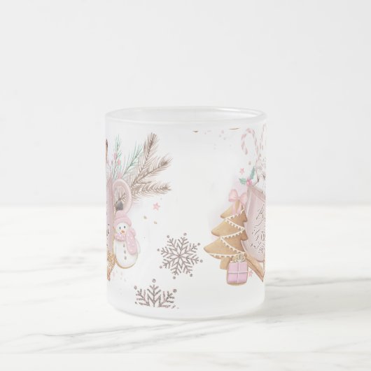 Bevroren Baby is het Koude Buiten Mok| Roze Mok (Center)