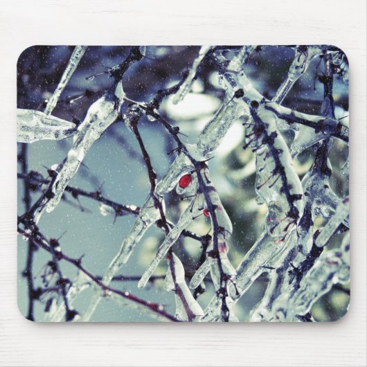 Bevroren Berry Mousepad Muismat (Voorkant)