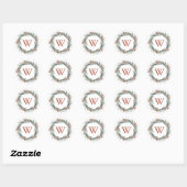 Bevroren bessen, Envelope Seal Ronde Sticker (Vel)