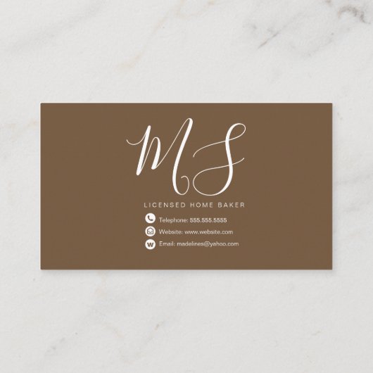 Bevroren biefvormers van chocolade-chocolade van d visitekaartje (Achterkant)