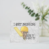 Bevroren bier briefkaart (Staand voorkant)