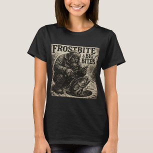 Bevroren bijten & Grote happen – Vintage Ijsviss T-shirt