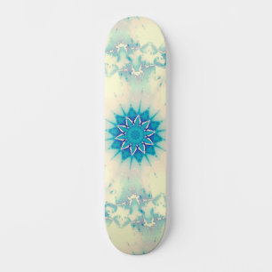 Bevroren, blauw winterpatroon van Snowflake Skateboard