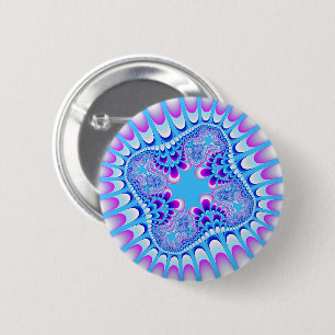 Bevroren Bloem Ronde Button 5,7 Cm