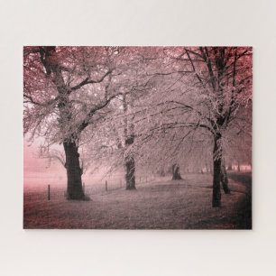Bevroren bomen legpuzzel
