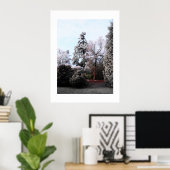 Bevroren bomen poster (Thuiskantoor)