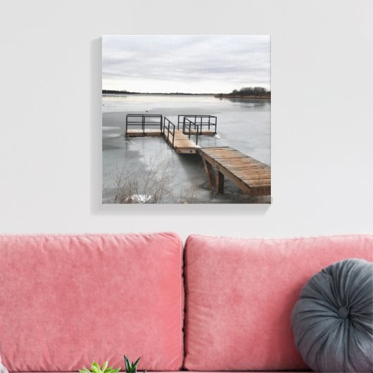 bevroren dok canvas afdruk (Insitu (Woonkamer))