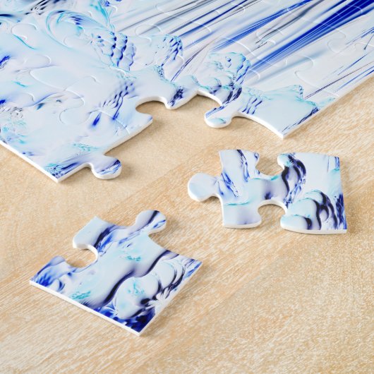 Bevroren fractaal landschap Jigzaag Puzzle Legpuzzel (Zijkant)