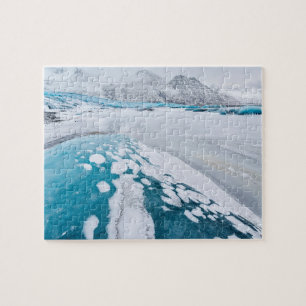Bevroren gletsjerijs, IJsland Legpuzzel