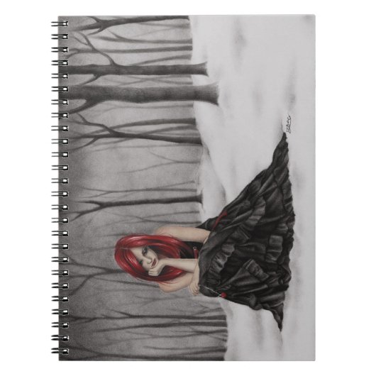 Bevroren hartenlaptop notitieboek (Voorkant)