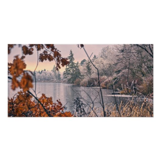 Bevroren herten meer. perfect poster (Voorkant)