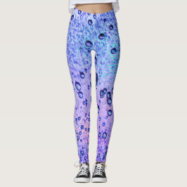 Bevroren ijsachtergrond met roze en blauwe kleuren leggings