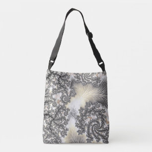 Bevroren ijskristallen Frozen Look Fractal Art Crossbody Tas