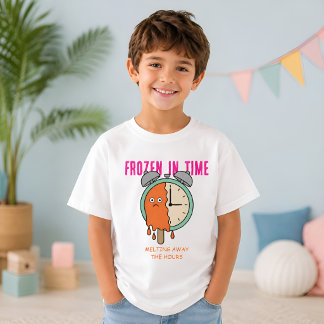 Bevroren in de Tijd Retro Popsicle kinder T-shirt