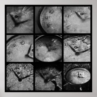 Bevroren klok poster