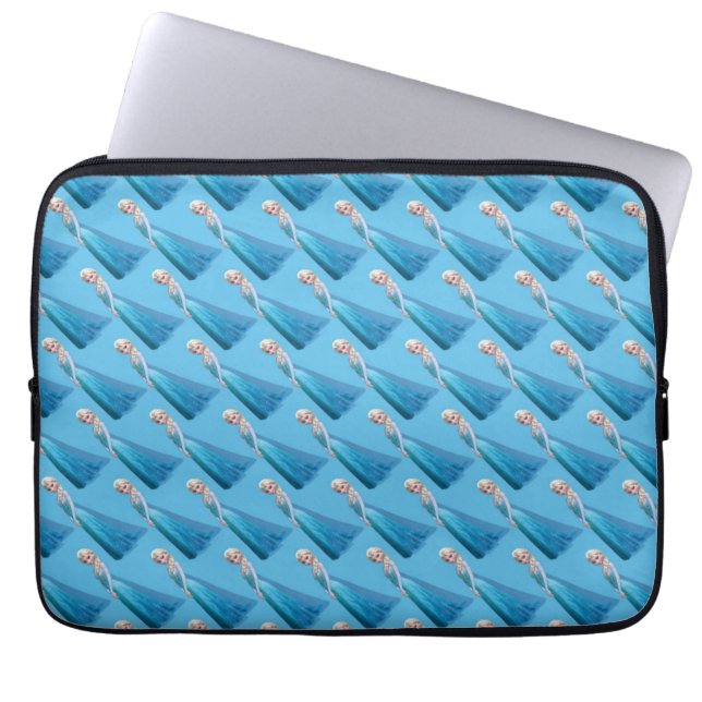 Bevroren laptophoes laptop sleeve (Voorkant)