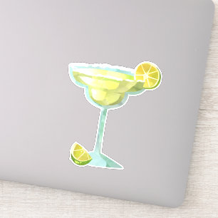 Bevroren Margarita Glas Limoen Mexico Sticker
