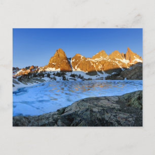 Bevroren Minaret Lake Sunrise - Sierra Nevada Briefkaart