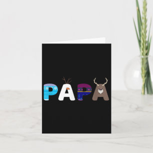 Bevroren papa en mama Verjaardag Papa Familie Fees Kaart