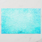 Bevroren Pond Turquoise Briefpapier (Achterkant)