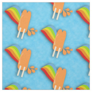 Bevroren Pops en Regenboog Cartoon Illustratie Stof