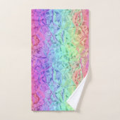 bevroren regenboogkristal : bad handdoek (Handdoek)