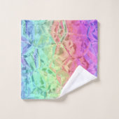 bevroren regenboogkristal : bad handdoek (Wasdoekje)