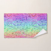 bevroren regenboogkristal : bad handdoek (Handdoek)