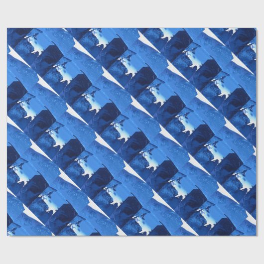 "Bevroren Ridge #3" Abstract design-omslagpapier Cadeaupapier (Vlak)