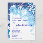 BEVROREN SNEEUWLAPPEN Trouw Uitnodiging (Voorkant / Achterkant)