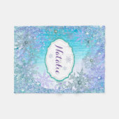 Bevroren Sneeuwvlok Custom Fleece Deken, 30 "x40" (Voorkant (Horizontaal))